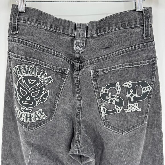 Southpole Mens Denim Jeans 32 Relaxed Fit Embroidered Back Pockets Vintage - Picture 1 of 8
